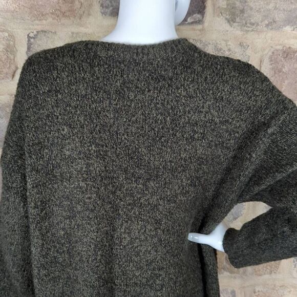 MARLED Reunited green black open front cardigan sweater size small Pockets Long - Picture 6 of 11